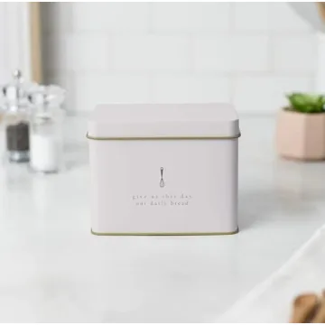 Elegant Recipe Tin in Cream for A Stylish Kitchen