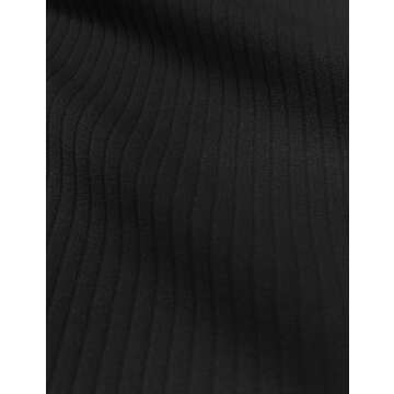 HeyNuts Zeal Longline Ribbed Sports Bras for Women, Medium Impact Wirefree Yoga Tank Tops Criss Cross Back Crop Tops Workout Bras Black M