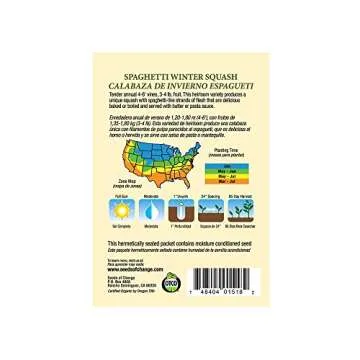 Organic Spaghetti Winter Squash Seeds for Home Gardens