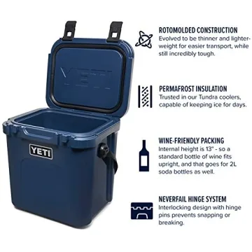 Yeti Roadie 24 Hard Cooler in Navy - Perfect for Tailgating