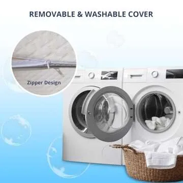 2 Inch Gel Memory Foam Mattress Topper Full Size, Cooling Bed Topper for Pressure Relief with Removable Breathable Soft Cover, CertiPUR-US Certified