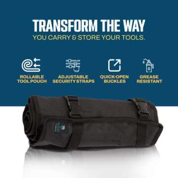 Heavy Duty Wrench Roll for Tool Organization and Safety