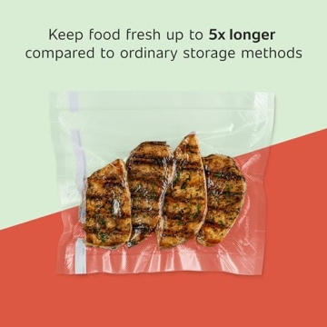 FoodSaver Custom Fit Airtight Food Storage & Sous Vide Bags, 8x20'(Pack of 12)
