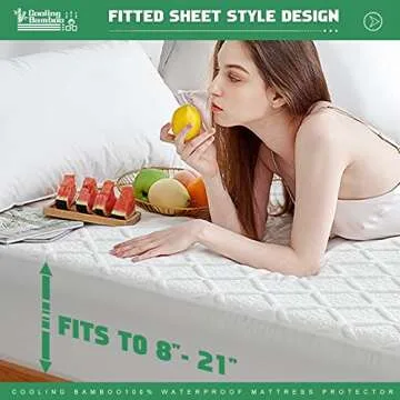UNILIBRA Waterproof Queen Mattress Protector for Cooling Comfort