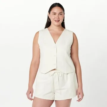ESMA Linen Vest Women - Chic Versatile Layering Piece