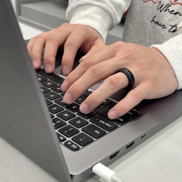 Breathable Silicone Wedding Ring for Active Men