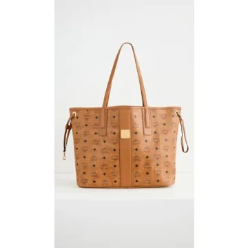 MCM Women's Medium Liz Shopper Tote - Cognac Luxury Bag