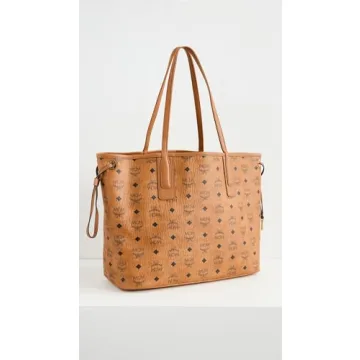 MCM Women's Medium Liz Shopper Tote - Cognac Luxury Bag