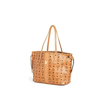 MCM Women's Medium Liz Shopper Tote - Cognac Luxury Bag