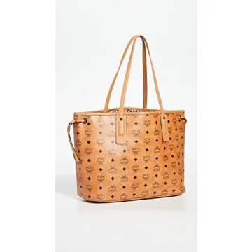 MCM Women's Medium Liz Shopper Tote - Cognac Luxury Bag