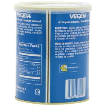 Vegeta Gourmet Seasoning Tin, 17.5-Ounce Pack of 4