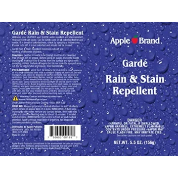 Apple Brand Garde Rain & Stain Water Repellent Spray for Leather