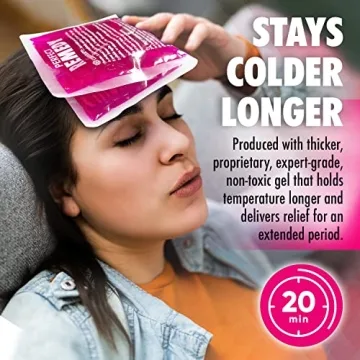 Sleek Reusable Gel Ice Packs for Pain Relief in 2 Pack