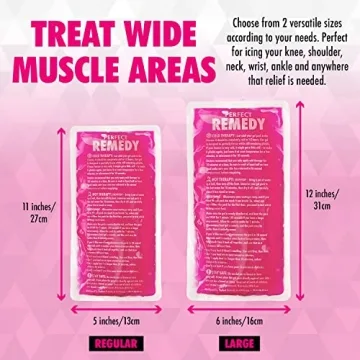 Sleek Reusable Gel Ice Packs for Pain Relief in 2 Pack