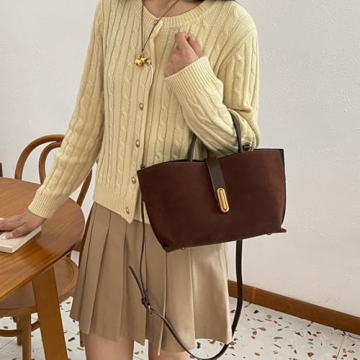 Trending GETERUUV Suede Purse for Women Fall 2024