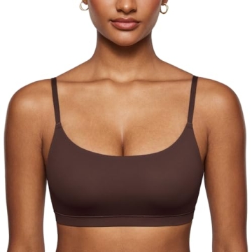 INLYRIC Women's Inbarely Bralettes - Wireless Seamless Comfort Bra in Hazelnut