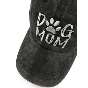 Dog Mom Ponytail Baseball Cap – Stylish & Adjustable