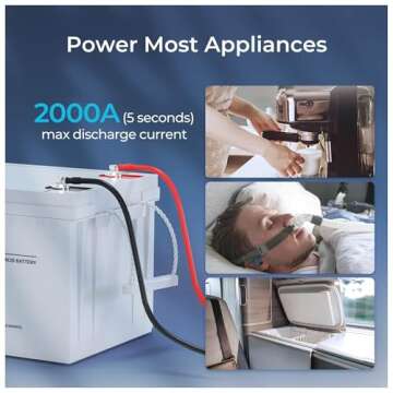 Renogy 12V AGM Battery - 200Ah Maintenance-Free Power