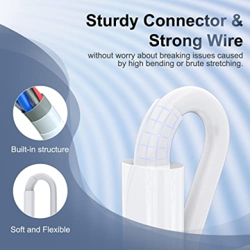 iPhone Charger Apple MFi Certified Lightning Cable 6FT Fast Charging Cord Compatible with iPhone 14 13 12 11 Pro Max XR XS X 8 7 Plus 6S / iPad/Carplay (3 Pack)