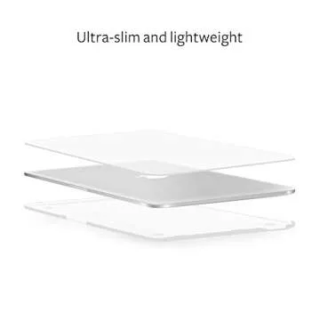 Moshi 99MO071908 iGlaze Hard Case for 2018 New MacBook Pro 15 with Thunderbolt 3/USB-C and Touch Bar - Stealth Clear