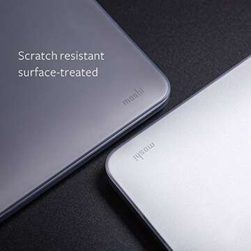 Moshi 99MO071908 iGlaze Hard Case for 2018 New MacBook Pro 15 with Thunderbolt 3/USB-C and Touch Bar - Stealth Clear