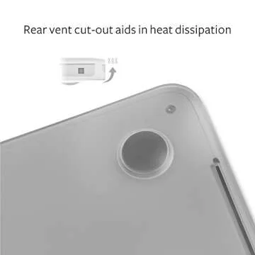 Moshi 99MO071908 iGlaze Hard Case for 2018 New MacBook Pro 15 with Thunderbolt 3/USB-C and Touch Bar - Stealth Clear