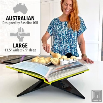 Stylish Black Acrylic Book Stand for Home and Office