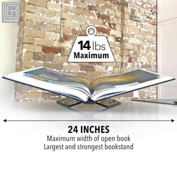 Stylish Black Acrylic Book Stand for Home and Office