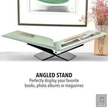 Stylish Black Acrylic Book Stand for Home and Office