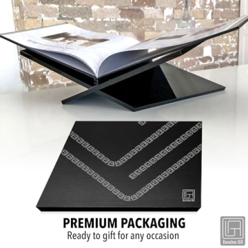 Stylish Black Acrylic Book Stand for Home and Office