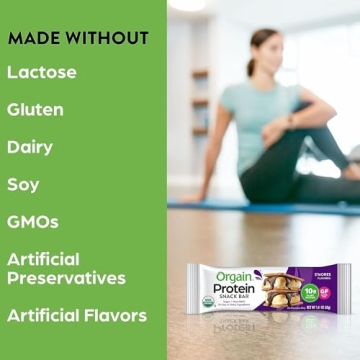 Orgain Organic Vegan Protein Bars S'mores Delicious Low Cal Snack