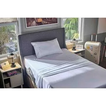 Twin Flat Sheets Bulk 6 Pack - Soft Microfiber Essentials