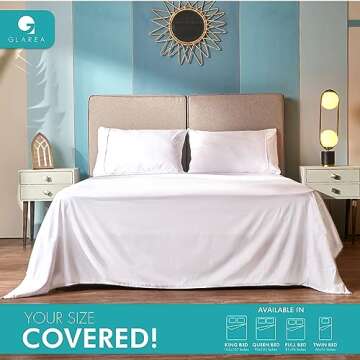 Twin Flat Sheets Bulk 6 Pack - Soft Microfiber Essentials