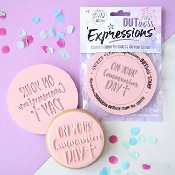 Sweet Stamp by AmyCakes Outboss Plastic Expression Stamp for Communion Day