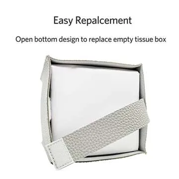 Elegant Langsum PU Leather Tissue Box Cover - Stylish Design