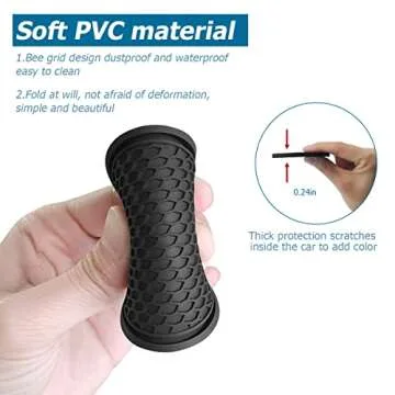 Car Cup Holder Coaster, 4 Pack Non-Slip Insert Coasters, Universal Durable Auto Cup Mat, 2.75 Inch Flexible Silicone Pad for Car Interior, Vehicle Accessories for Men and Women