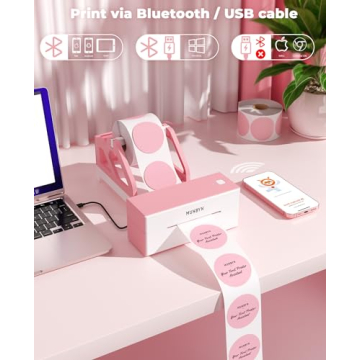 MUNBYN Bluetooth Thermal Label Printer for Easy Labeling
