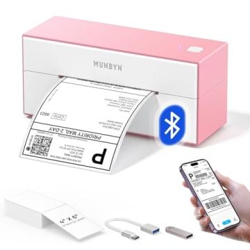 MUNBYN Bluetooth Thermal Label Printer for Easy Labeling