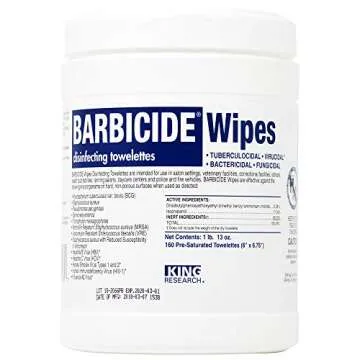Barbicide Disinfectant Wipes - Powerful Clean and Convenience