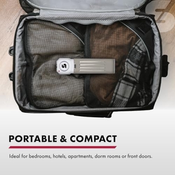 SABRE 120 dB Compact Door Stop Alarm for Ultimate Security