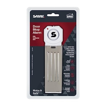 SABRE 120 dB Compact Door Stop Alarm for Ultimate Security