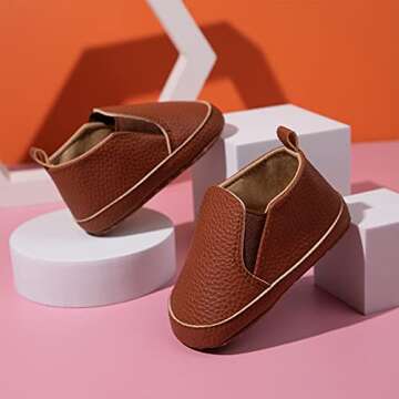 Meckior Infant Baby Shoes - Soft, Slip-On Moccasins for Babies