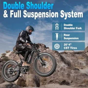 FREESKY Electric Bike 1800W Motor with 120 Mile Range