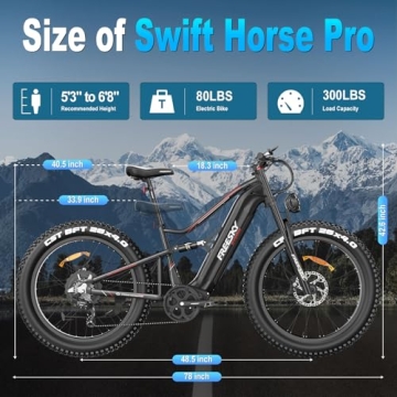 FREESKY Electric Bike 1800W Motor with 120 Mile Range
