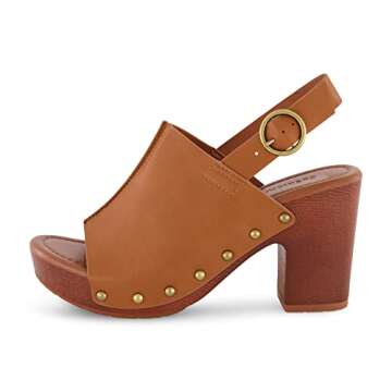 CUSHIONAIRE Women's Sisi Faux Wood Sandal +Comfort Foam & LiteSole Technology, Wide Widths Available...