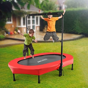 ANCHEER 56" Foldable Mini Trampoline for Kids and Adults