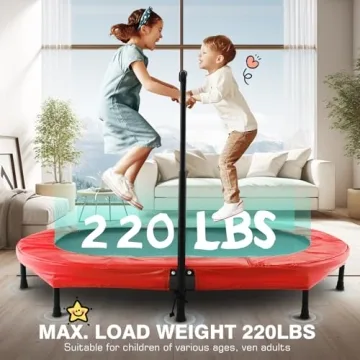 ANCHEER 56" Foldable Mini Trampoline for Kids and Adults