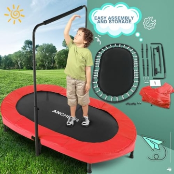 ANCHEER 56" Foldable Mini Trampoline for Kids and Adults