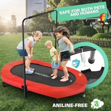 ANCHEER 56" Foldable Mini Trampoline for Kids and Adults
