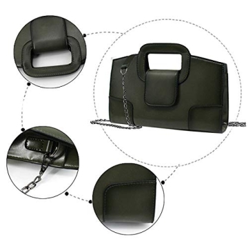 Goclothod Top Handle Satchel Women Vintage Flap Tote Clutch Handbag Crossbody Shoulder Bag Purse